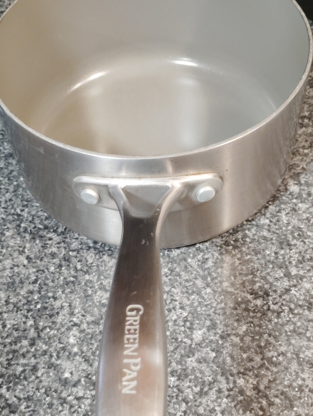 GreenPan Silver Saucepan with Riveted Handle